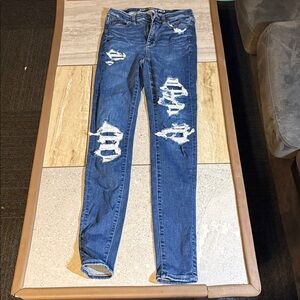 AE high rise jeggings size 6 extra long